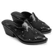 Rocker Cowgirl Mule - Black