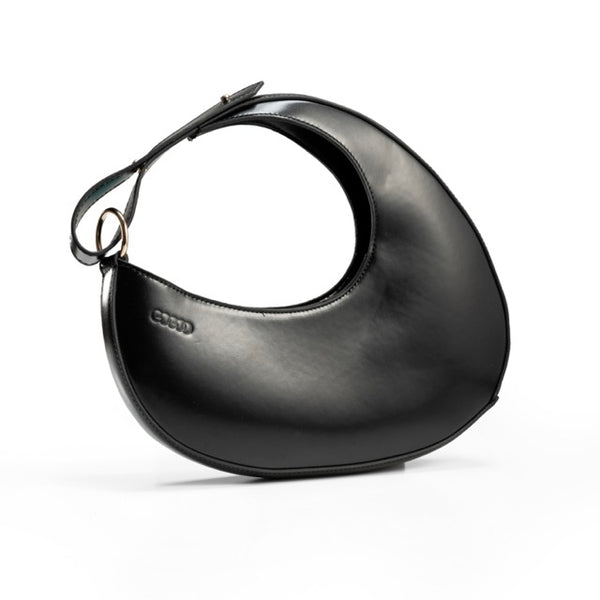 Classic Crescent Handbag - Black