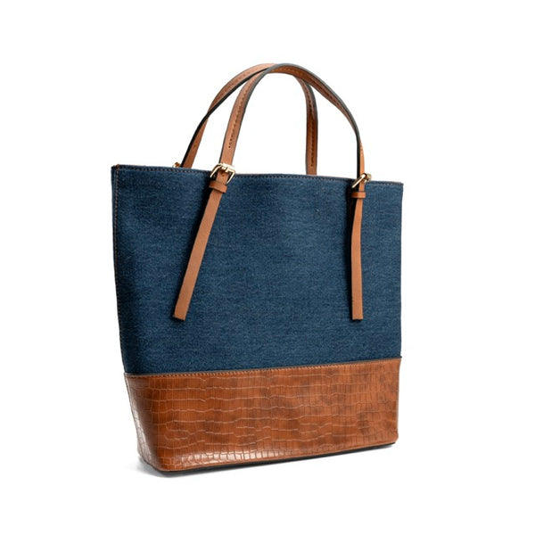 Canvas Croc Bag - Jeans