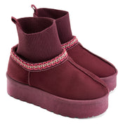 Soft Knit UGG Boots - Maroon