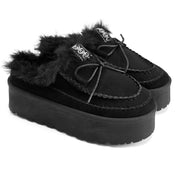 Cozy Fur UGG Mules - Black