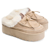 Cozy Fur UGG Mules - Beige