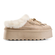 Cozy Fur UGG Mules - Beige