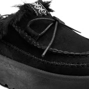 Cozy Fur UGG Mules - Black