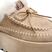 Cozy Fur UGG Mules - Beige