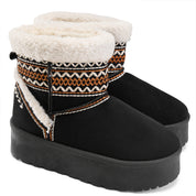 Cozy Stitch Ankle Boots - Black