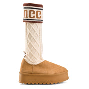 Knit-Cuff Tall Cozy Boot - Havan