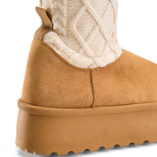 Knit-Cuff Tall Cozy Boot - Havan