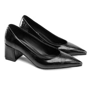 Essential Block Heel - Black