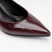 Essential Block Heel - Maroon