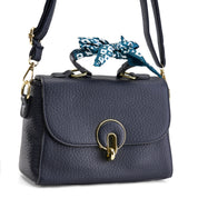 Circle-Link Crossbody Bag - Dark Blue