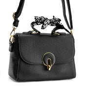 Circle-Link Crossbody Bag - Black