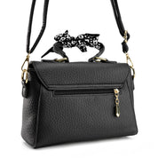 Circle-Link Crossbody Bag - Black