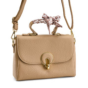 Circle-Link Crossbody Bag - Cafe