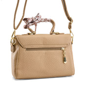 Circle-Link Crossbody Bag - Cafe