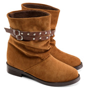 Studded Strap Mid Boot - Havan