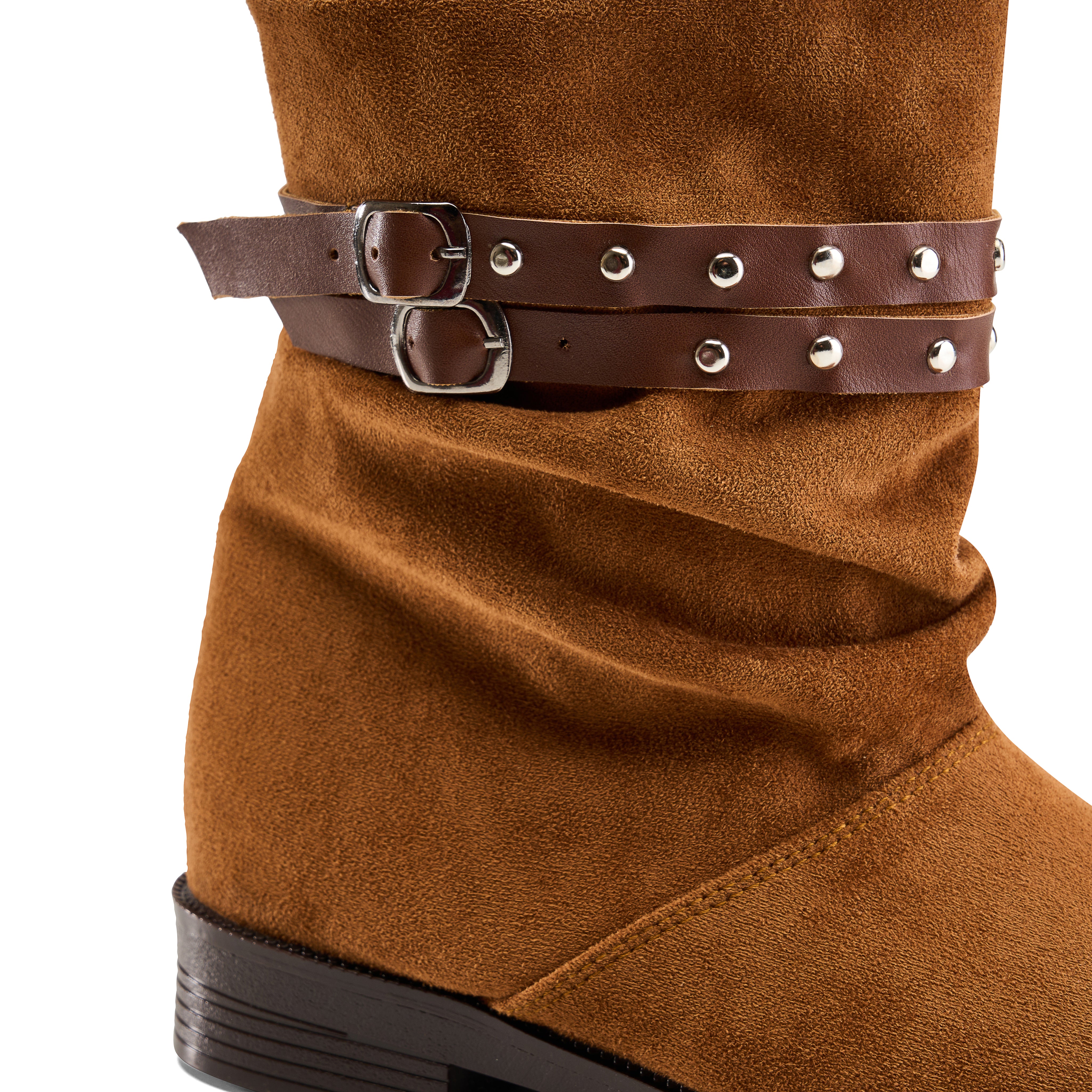 Studded Strap Mid Boot - Havan