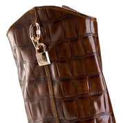Croc-Effect Long Boot - Havan