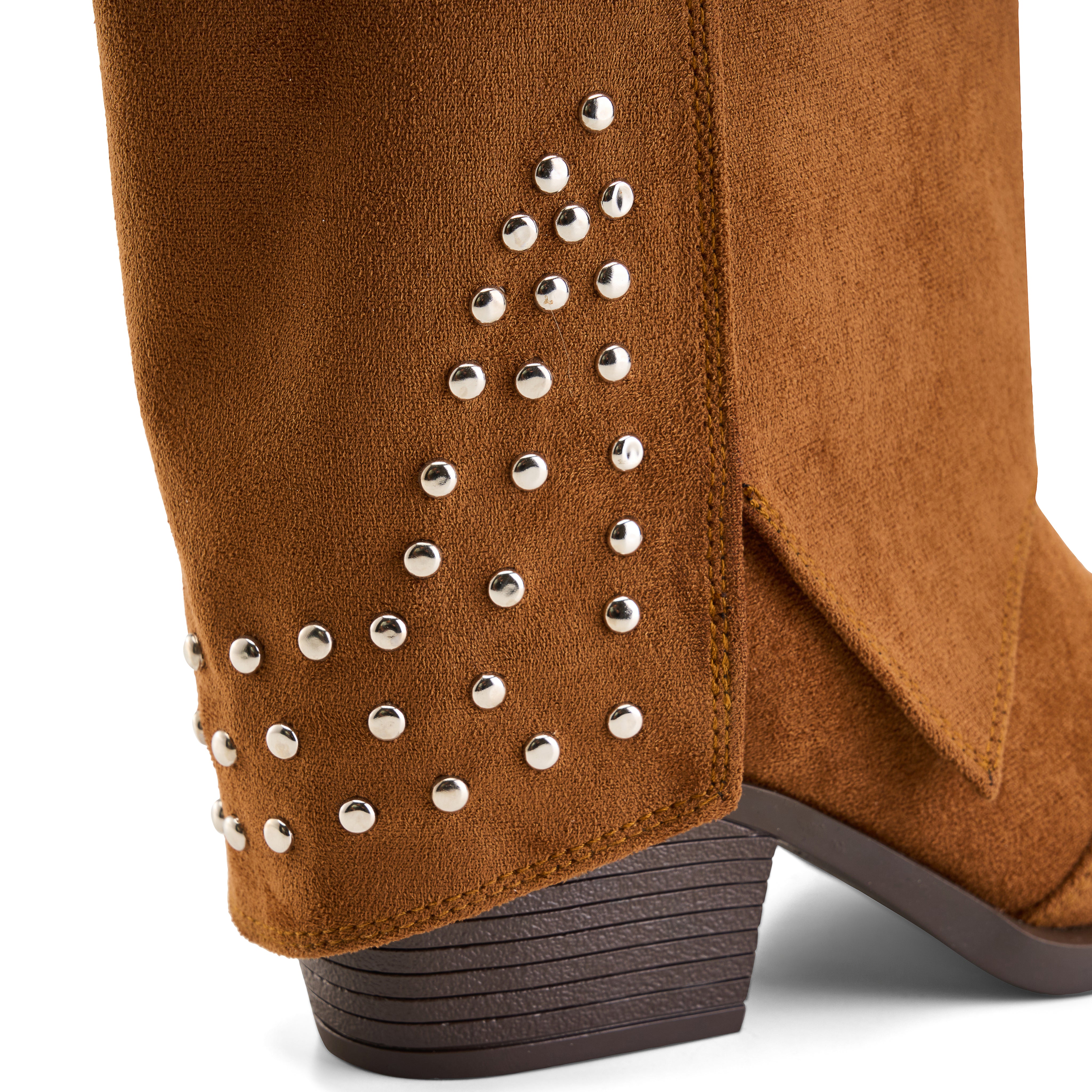 Studded Long Suede Boot - Havan