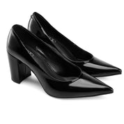 Classic High-Vamp Pump - Black Mirror
