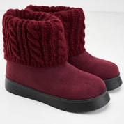 CozyCuff Boots - Maroon