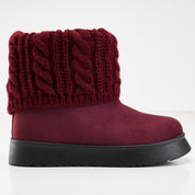 CozyCuff Boots - Maroon