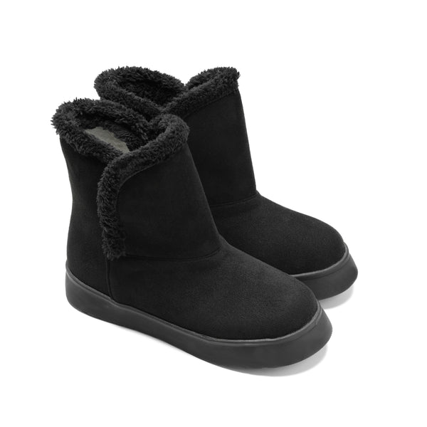 Warm-Lined Boots - Black