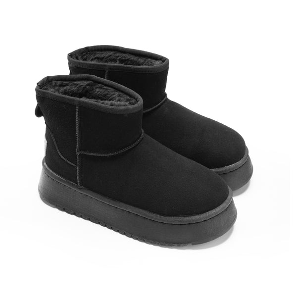 Ultra-Soft Mini Boots for Cold Weather - black