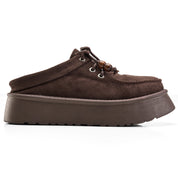 Beaded Moc-Toe Clogs - Brown