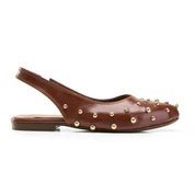 Studded Slingback Flats - Havan