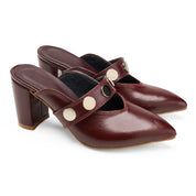 Metal-Detail Pumps - Maroon
