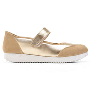 Metallic Mary Jane Flats - Gold