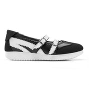 Multi-Strap Buckle Flats - Black