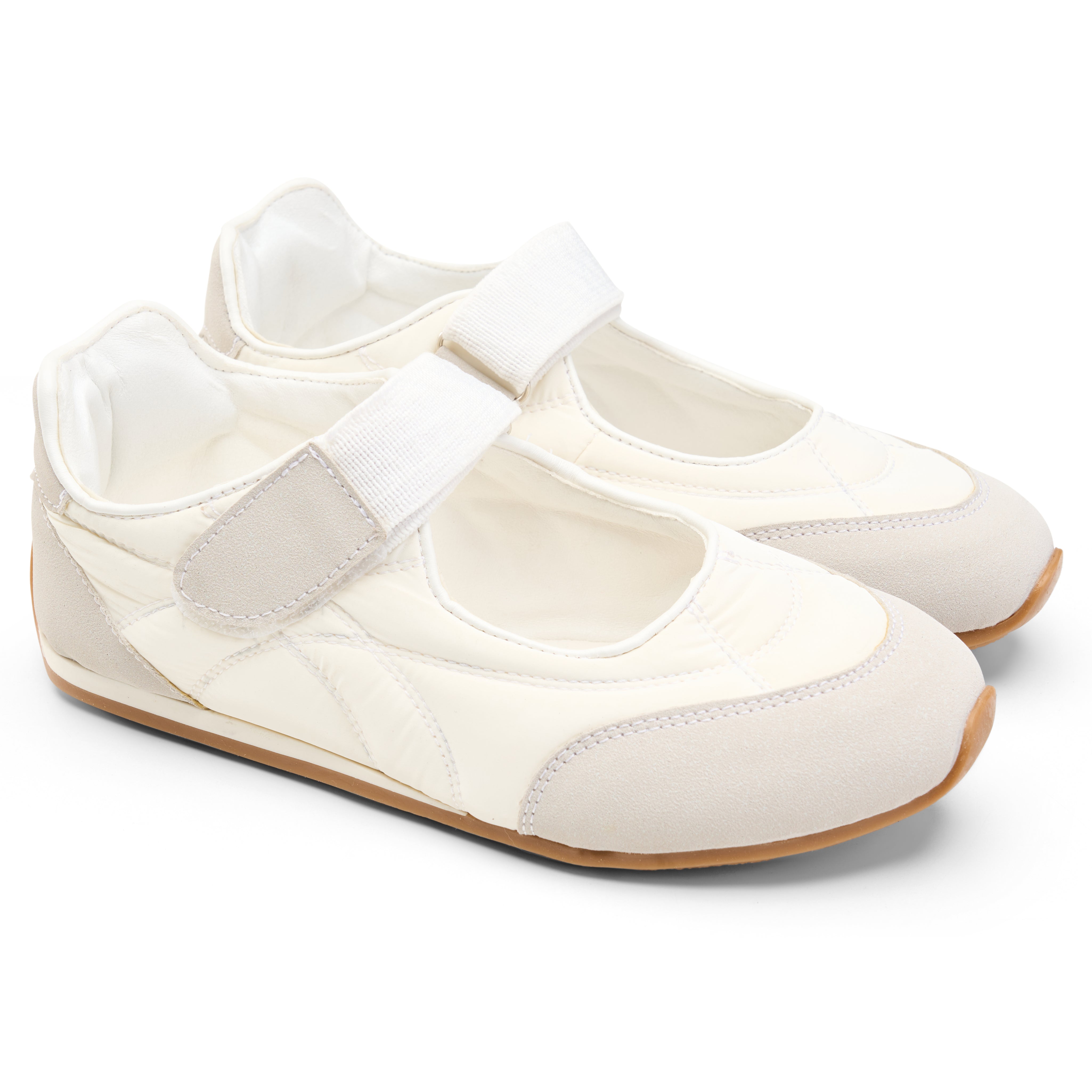 Sporty Mary Jane Sneakers - Gray