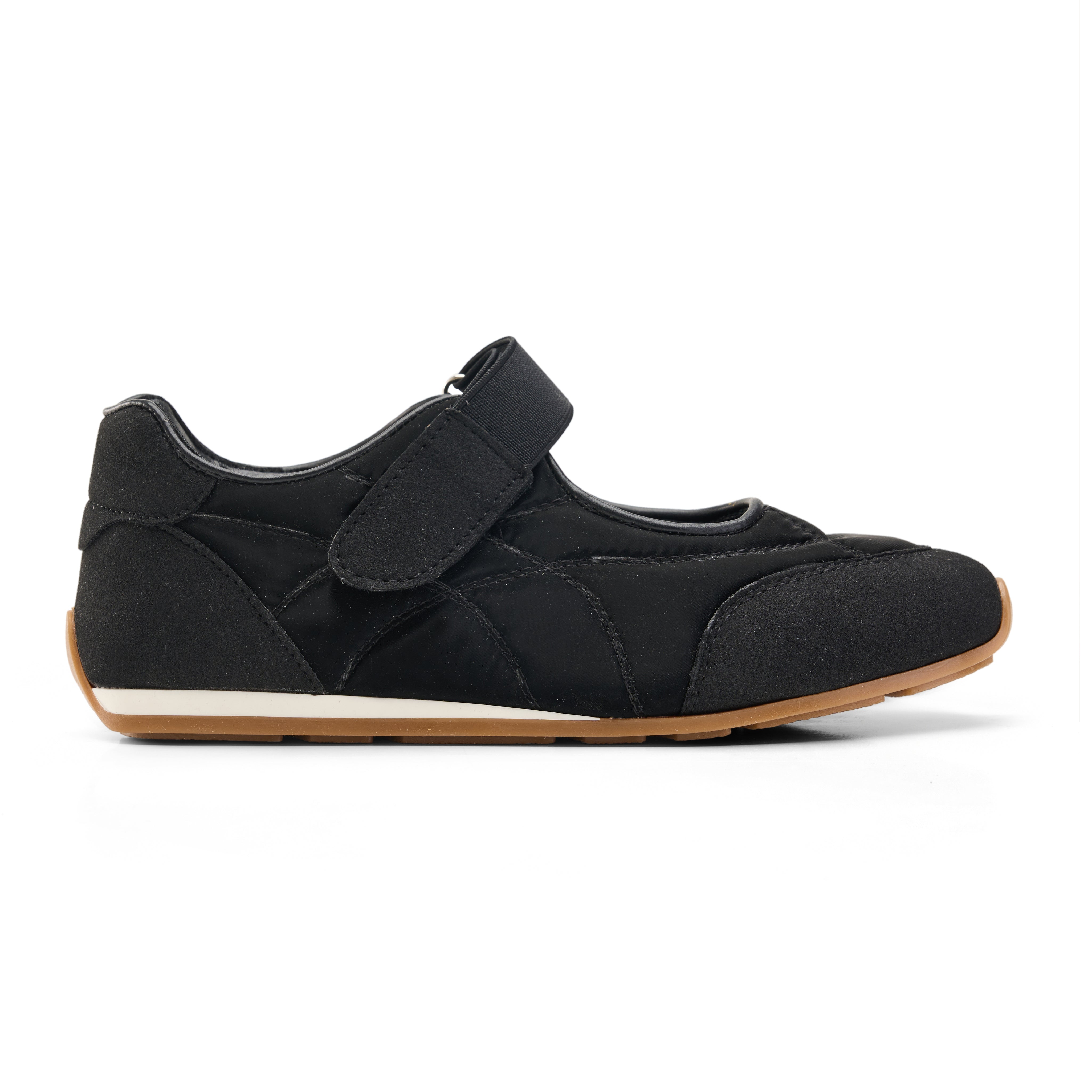 Sporty Mary Jane Sneakers - Black
