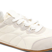 Contoured Suede Sneakers - Gray