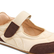 Sporty Mary Jane Sneakers - Brown