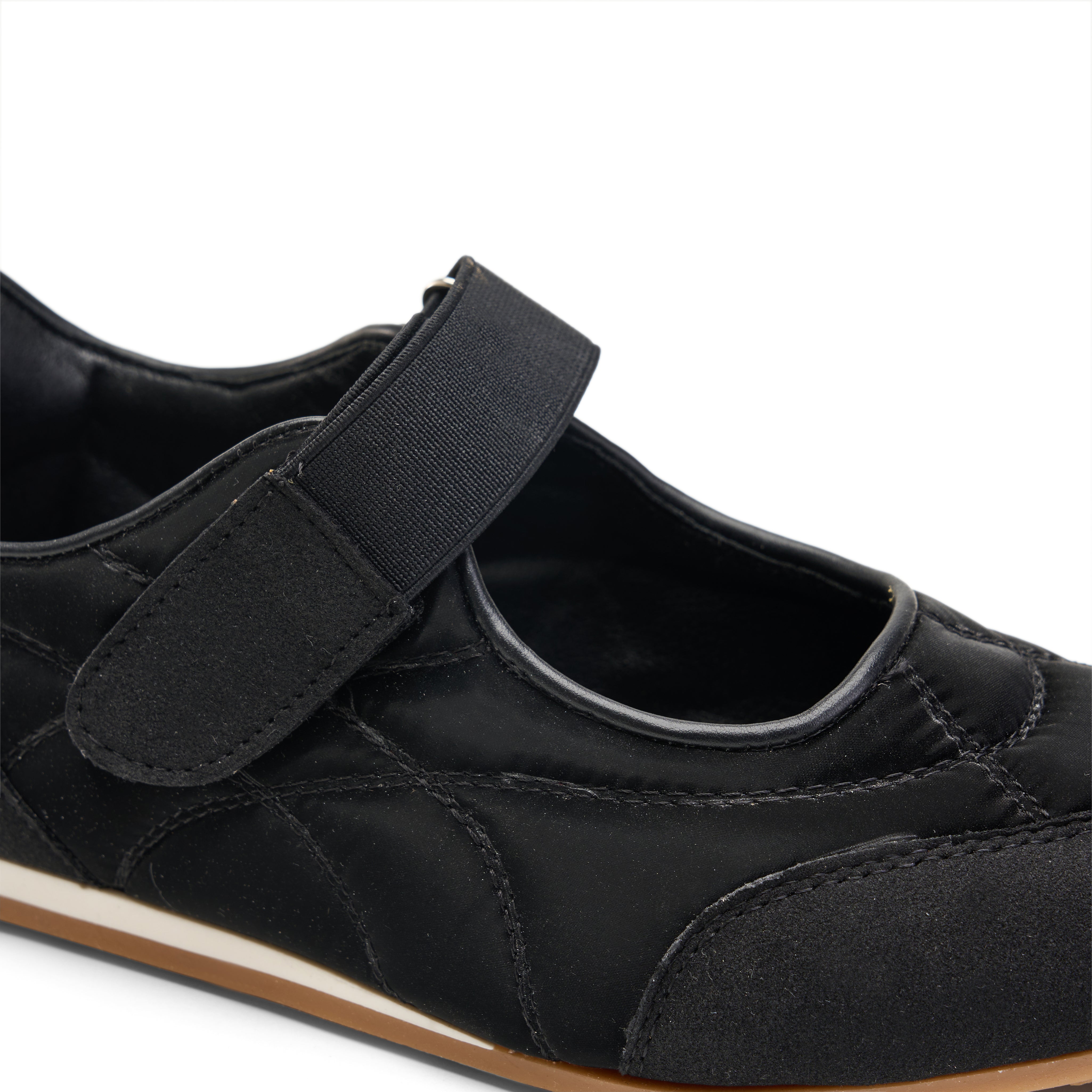Sporty Mary Jane Sneakers - Black