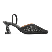 Luminous Lattice Heels - Black