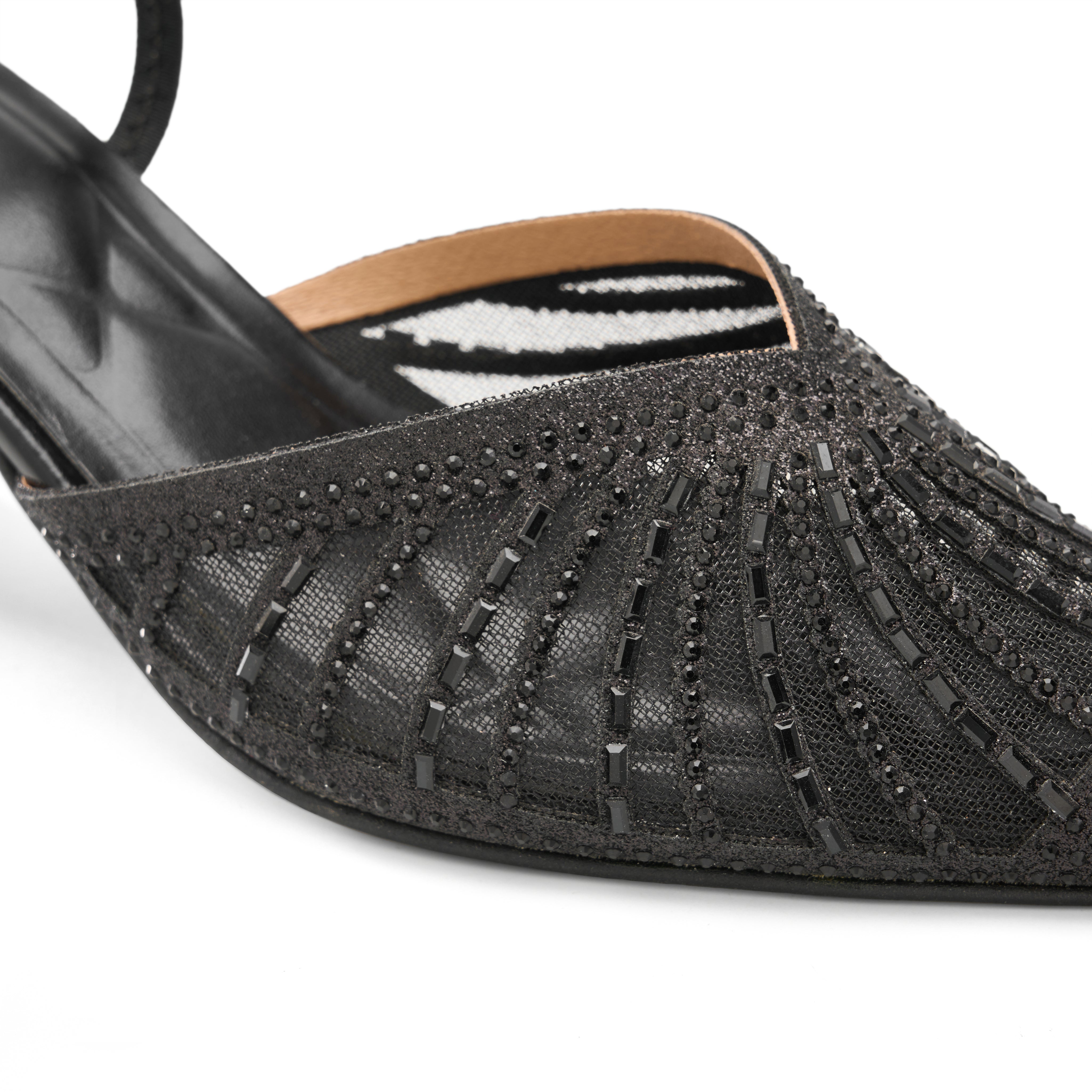 Luminous Lattice Heels - Black
