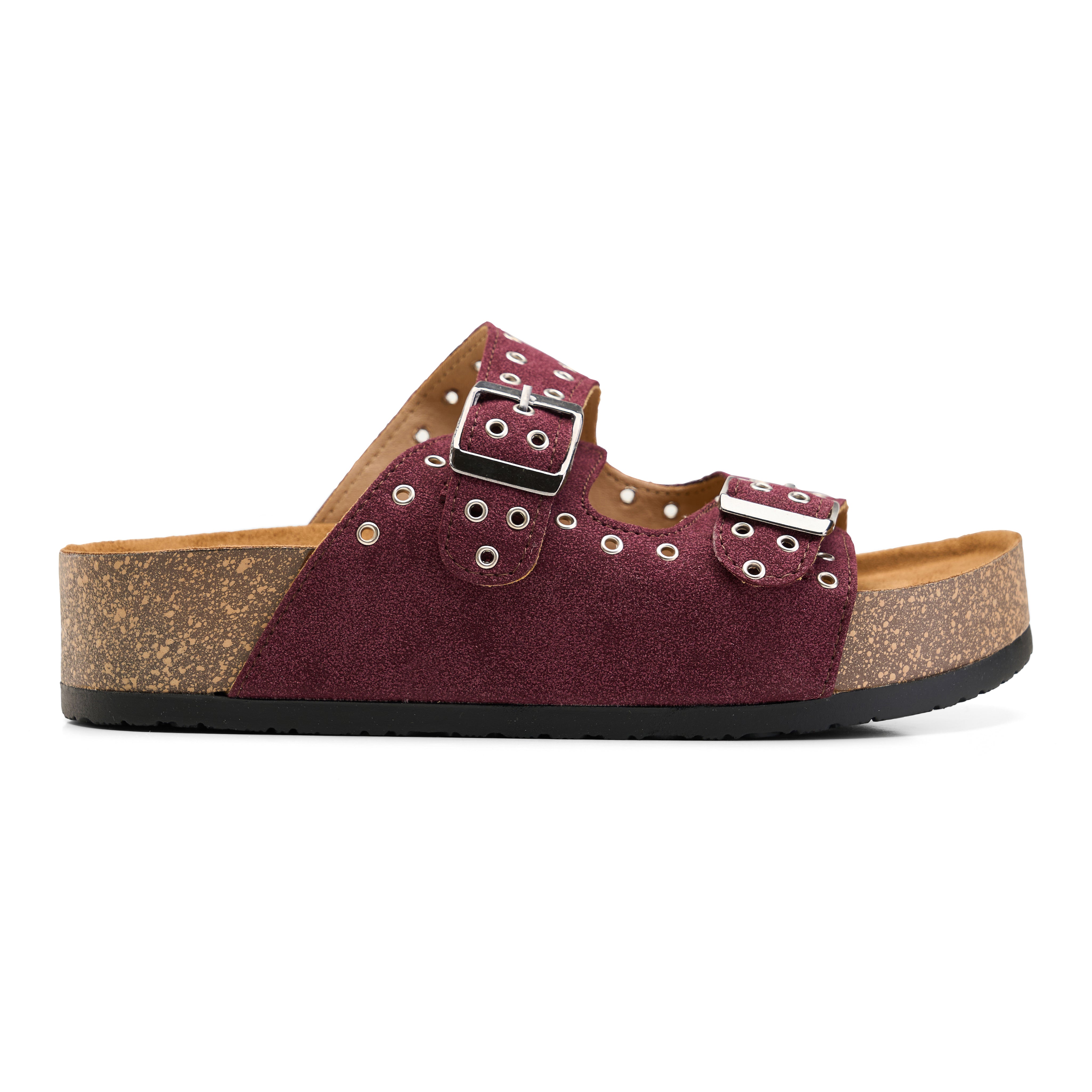 Grommet Glide Slides - Maroon