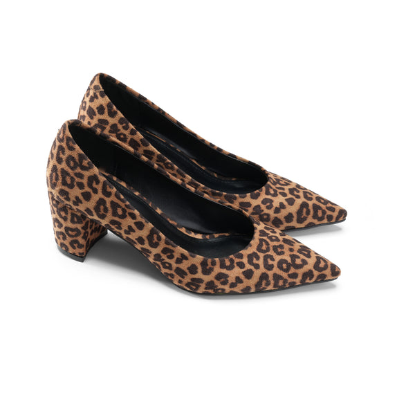 Heels With A Sleek Pointed Toe Design - Tiger