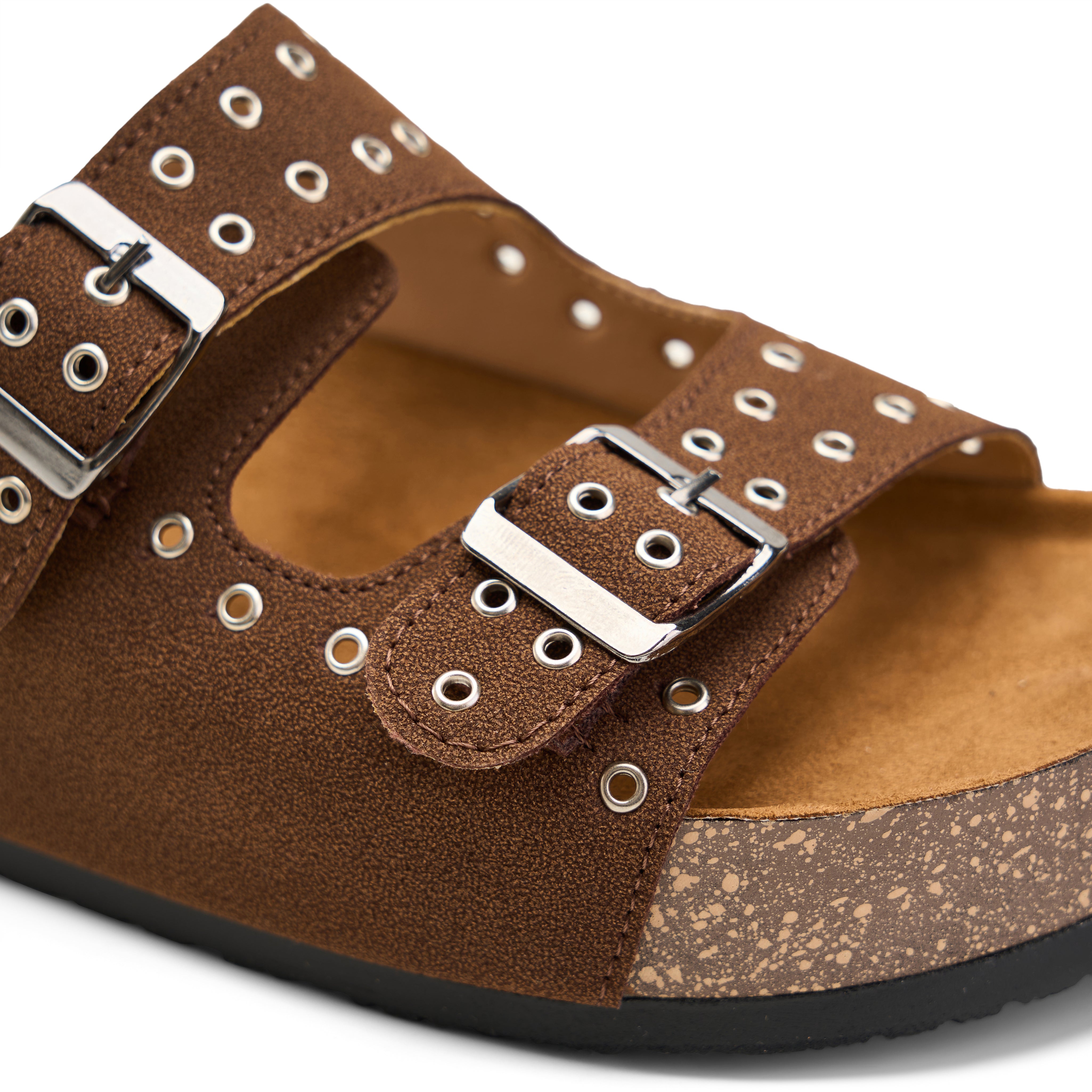 Grommet Glide Slides - Brown