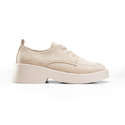 Suede Elegance with a Bold Touch - Beige