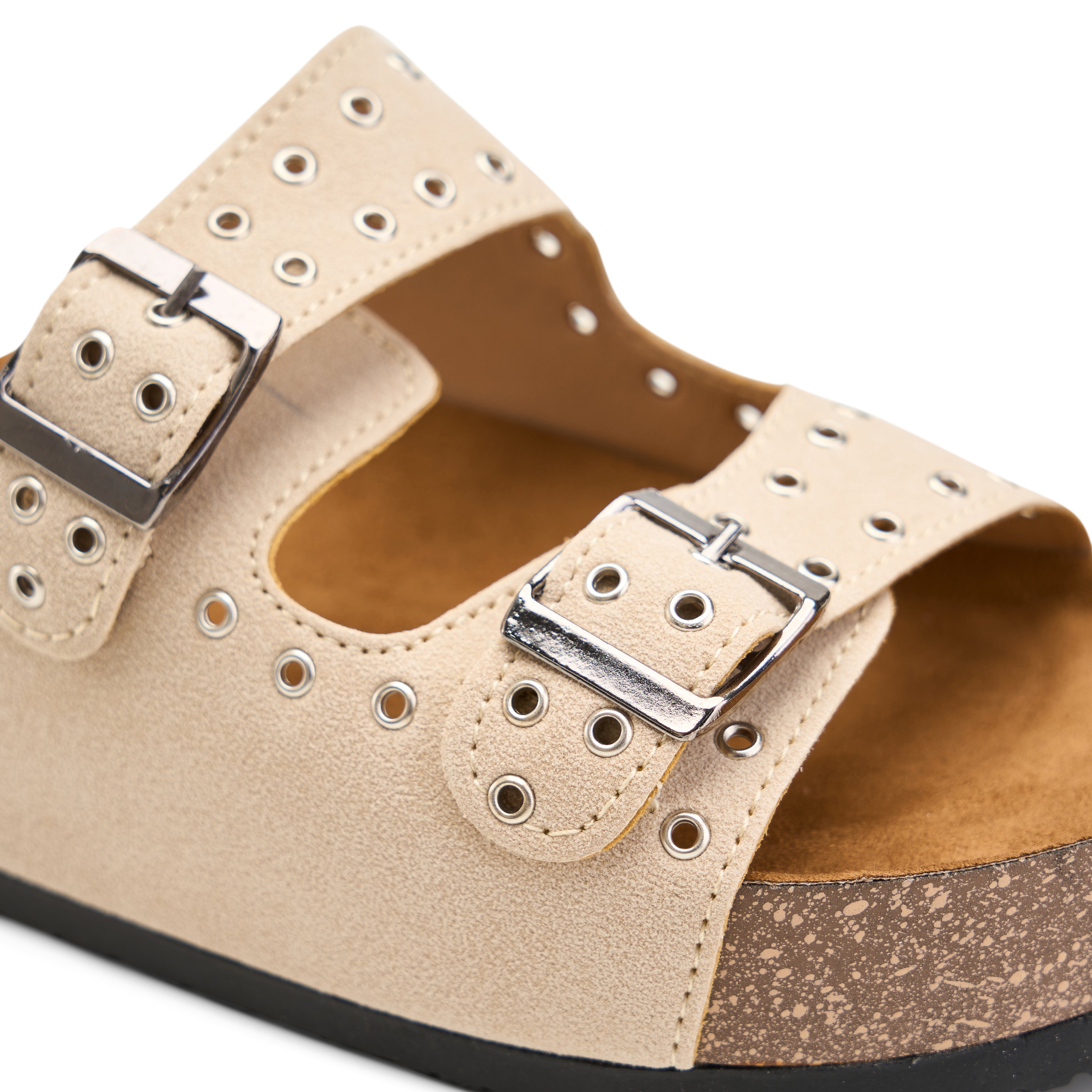 Grommet Glide Slides - Beige