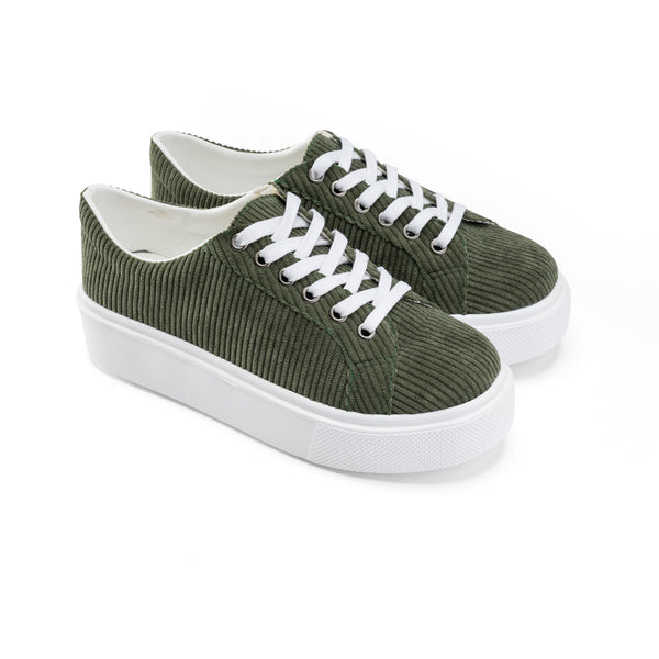 Corduroy Sneakers - Green