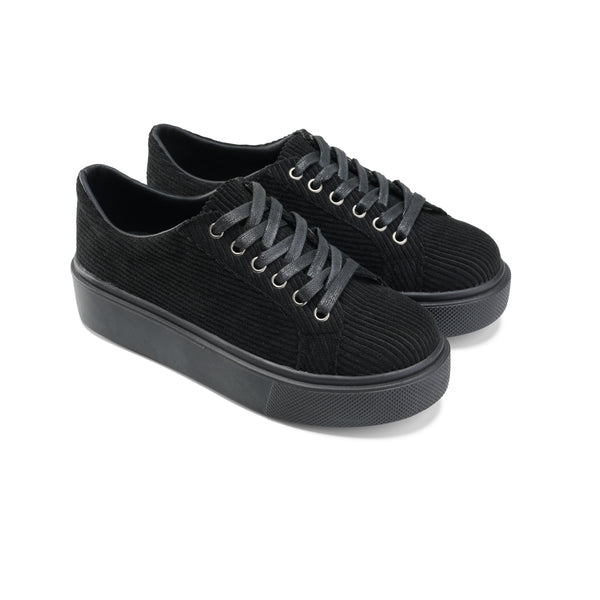 Corduroy Sneakers - Black