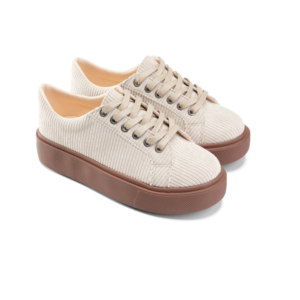 Corduroy Sneakers - Beige