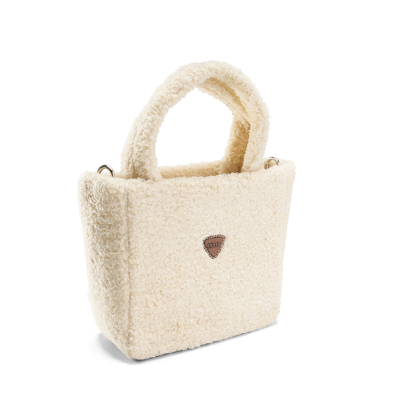 Warmth in Style: Sherpa Tote Bag - Beige