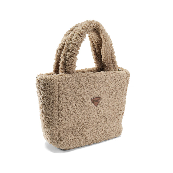 Warmth in Style: Sherpa Tote Bag - Cafe